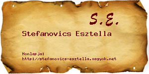 Stefanovics Esztella névjegykártya